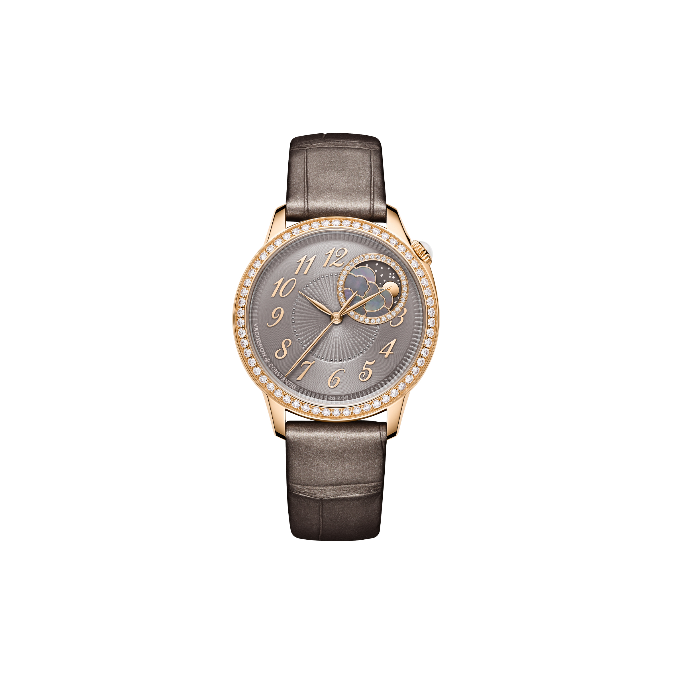 vacheron Co*sta*t*n ÉgÉrie moon phase 37 mm pink gold watch 8005f/000r-b958